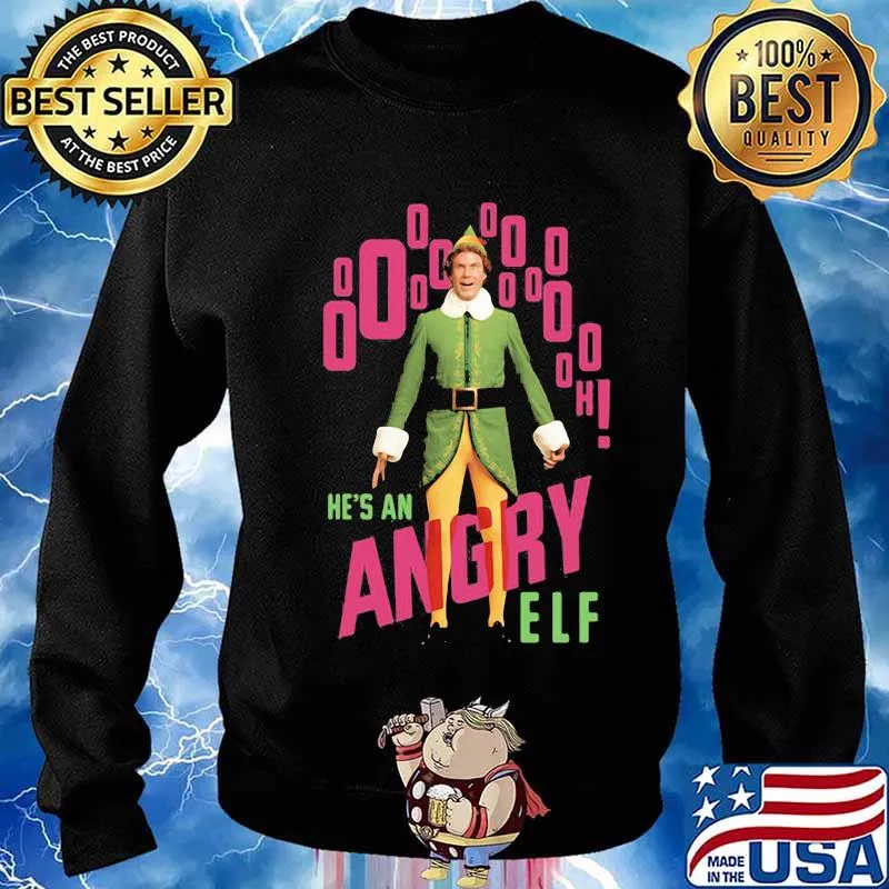 Elf he's an angry christmas s Sweater