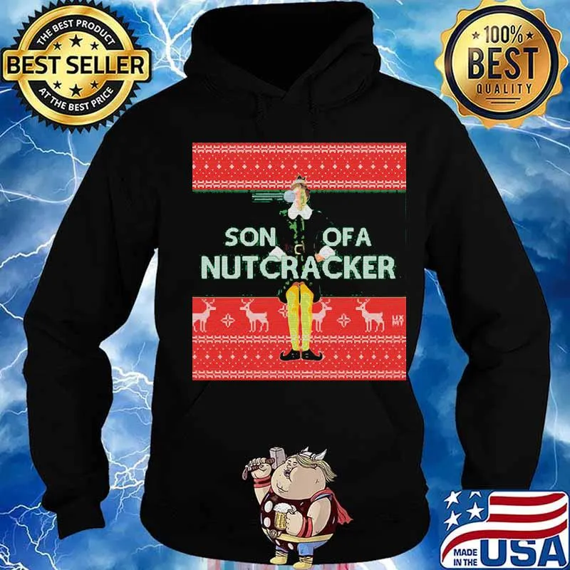 Elf son of a nutcracker ugly christmas s Hoodie