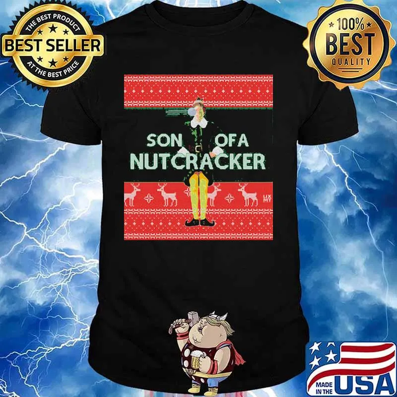 Elf son of a nutcracker ugly christmas shirt