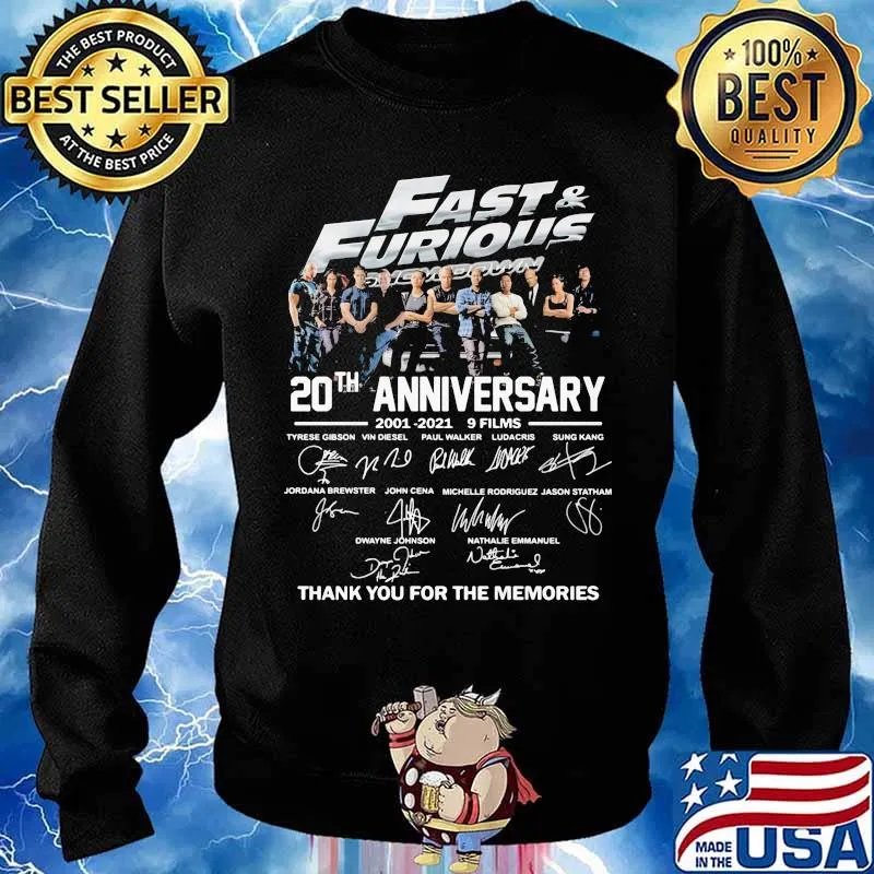 Fast and furious 20th anniversary los angeles dodgers la world series signature s Sweater