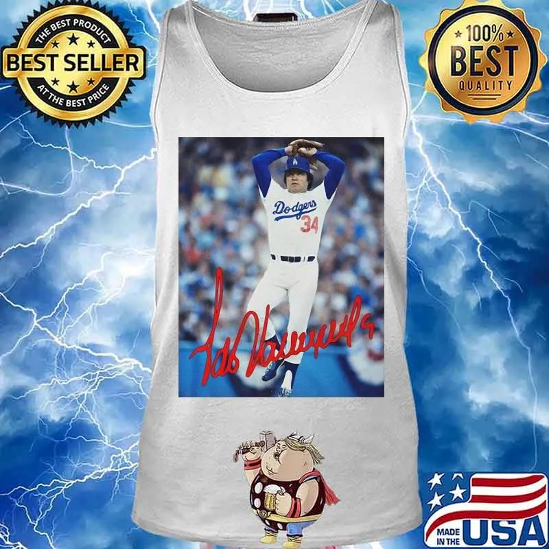 Fernando Valenzuela 1981 World Series Champion Los Angeles Dodgers Shirt Tank top