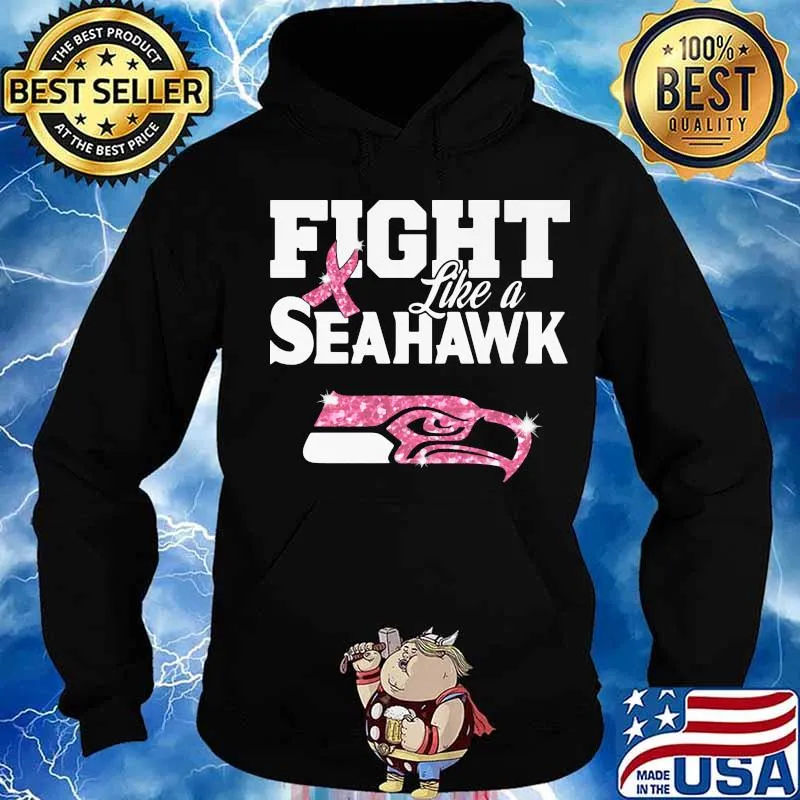 Fight like a seahawk breast cancer awareness s Hoodie
