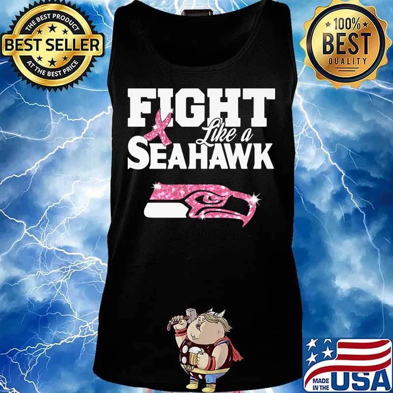 Fight like a seahawk breast cancer awareness s Tank top