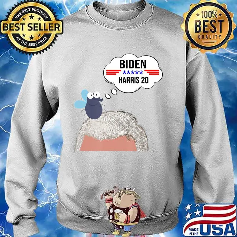 Funny Debate Fly on Mike Pence's Head for Biden Harris 2020 T-Shirt Sweater