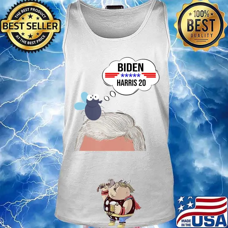 Funny Debate Fly on Mike Pence's Head for Biden Harris 2020 T-Shirt Tank top