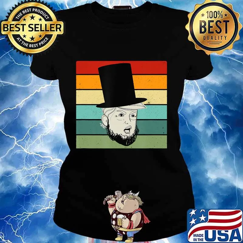 Funny Final 2020 Debate Donald Trump as Abraham Lincoln Shirt Ladies tee