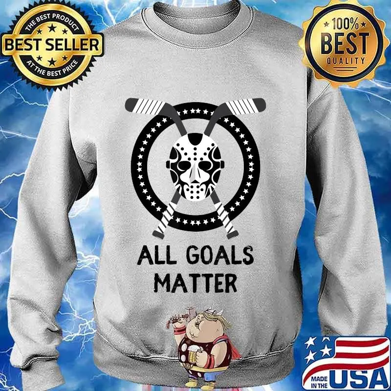 Funny Hockey Goalie Halloween All Goals Matter Graphic T-Shirt Sweater