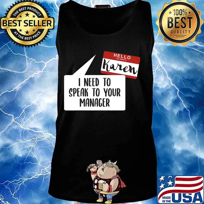 Funny Karen Halloween Costume My name is Karen T-Shirt Tank top