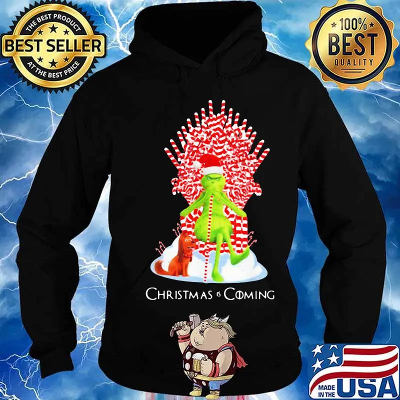 Grinch and his dog christmas is coming s Hoodie