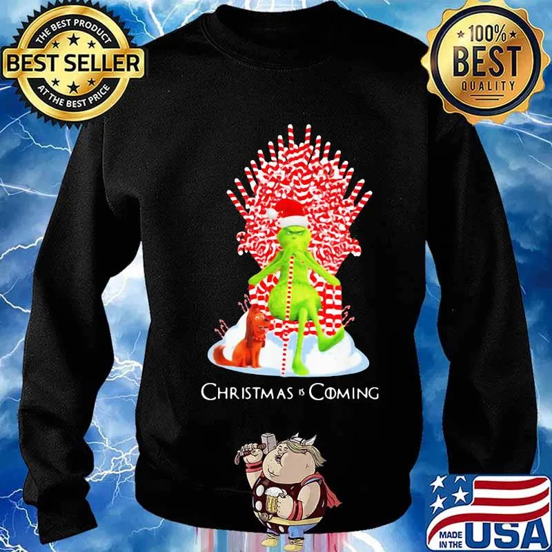 Grinch and his dog christmas is coming s Sweater