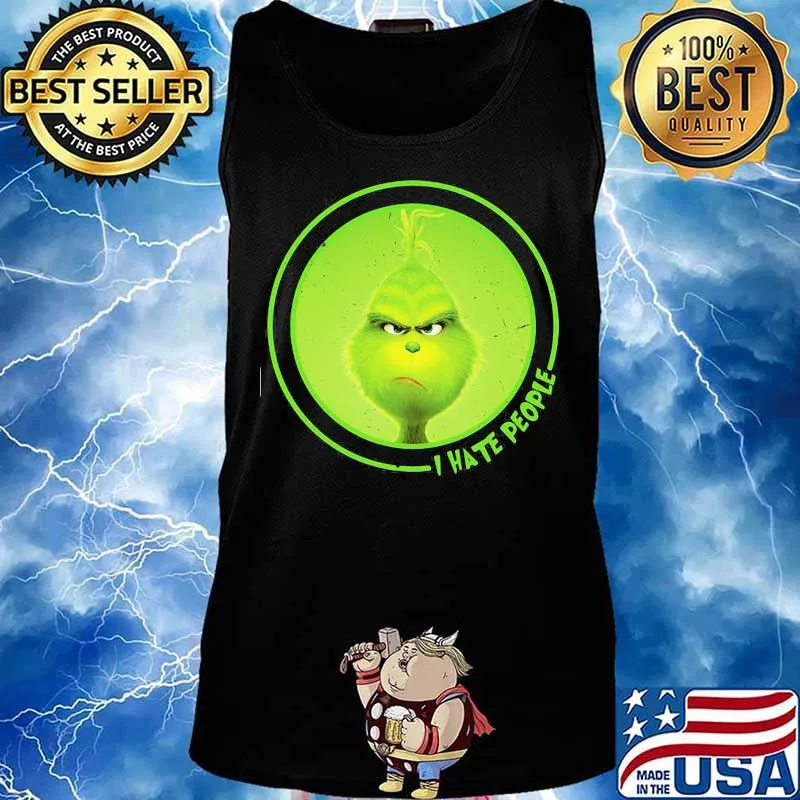 Grinch i hate people s Tank top