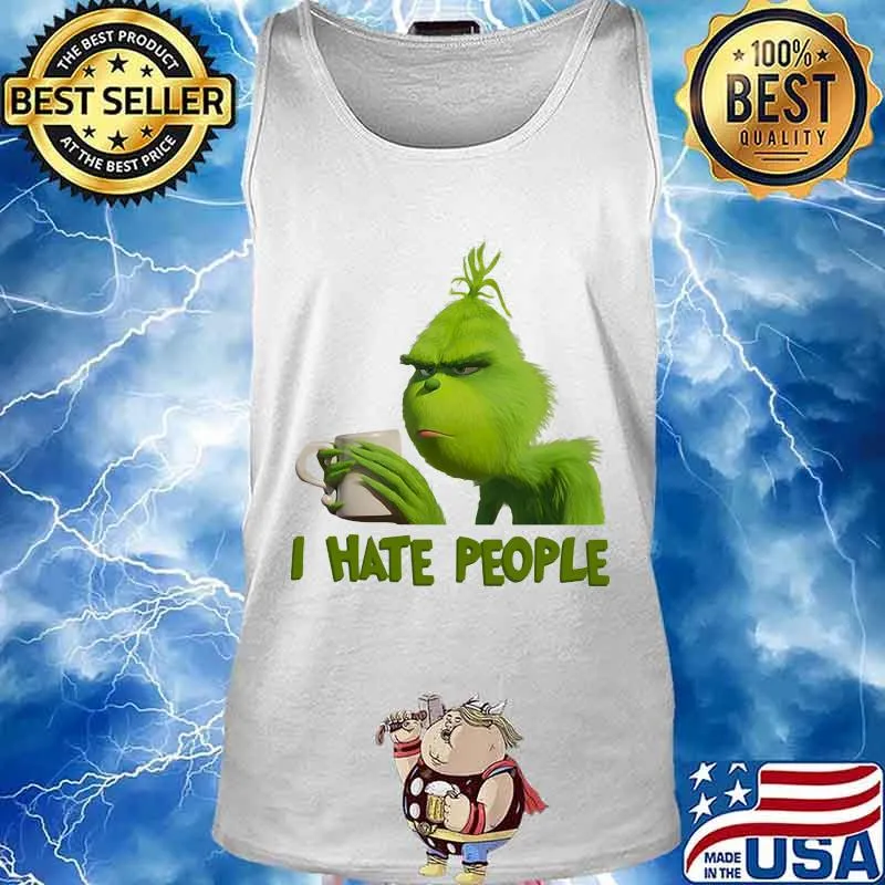 Grinch i hate people s Tank top