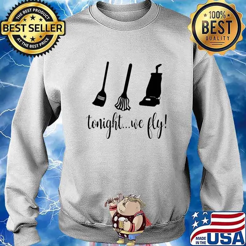 Halloween broom tonight we fly s Sweater