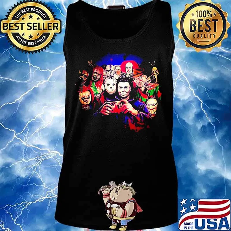 Halloween horror characters colorado flag s Tank top