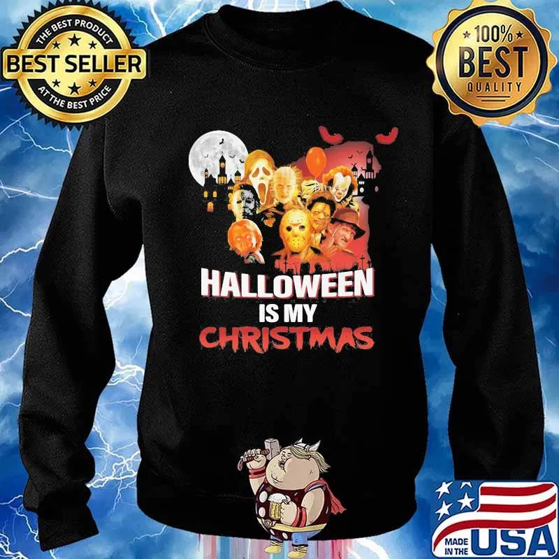 Halloween horror characters is my christmas s Sweater