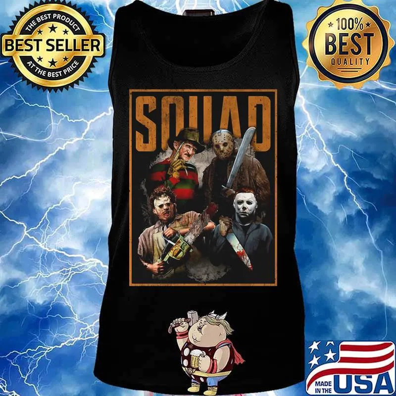 Halloween horror characters squad s Tank top