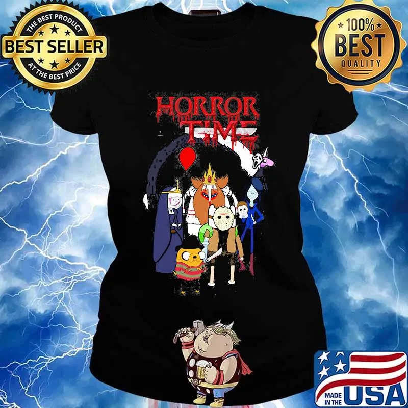 Halloween horror characters time s Ladies tee