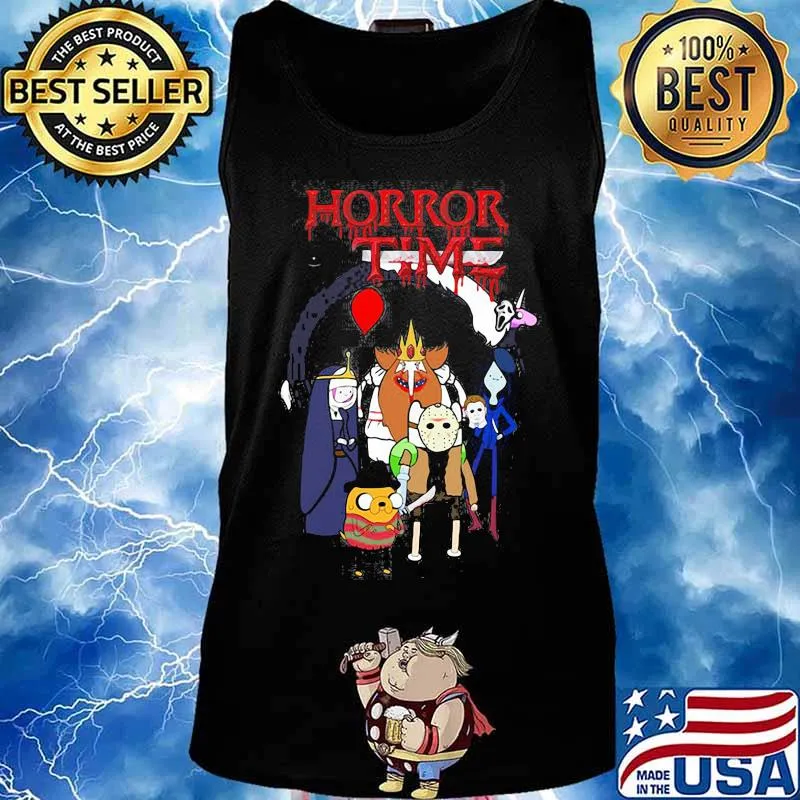 Halloween horror characters time s Tank top