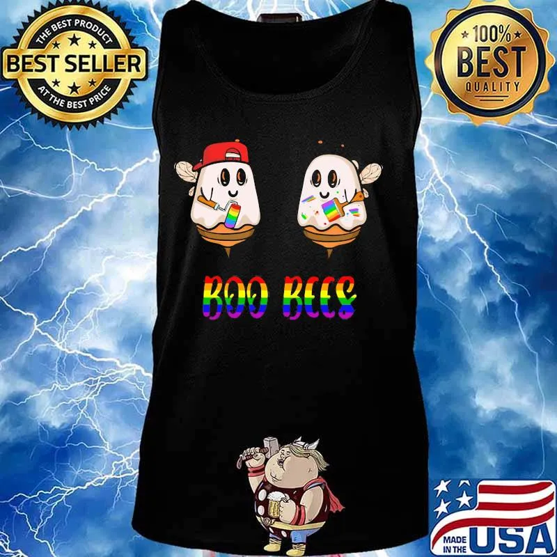 Halloween lgbt pride boo bees s Tank top