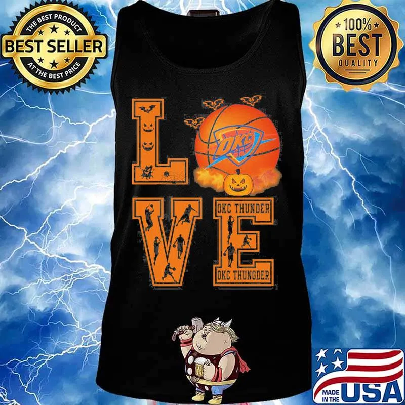 Halloween love okc thunder basketball s Tank top