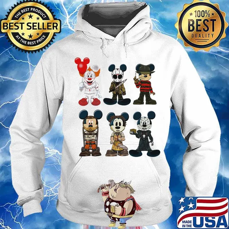 Halloween mickey mouse horror characters s Hoodie