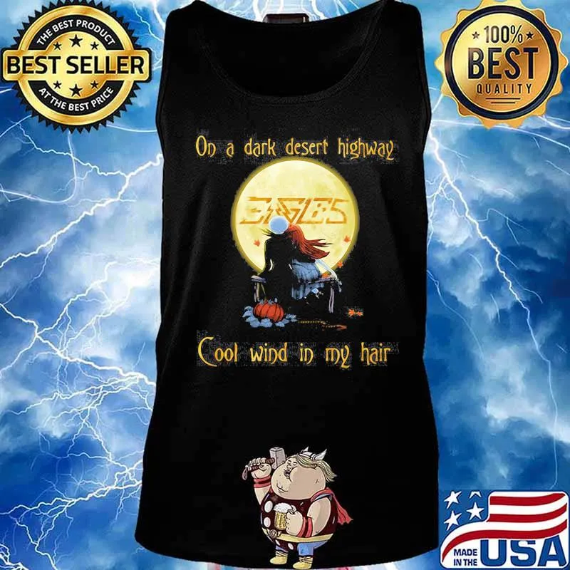 Halloween nightmare eagles on a dark desert highway cool wind in my hair s Tank top
