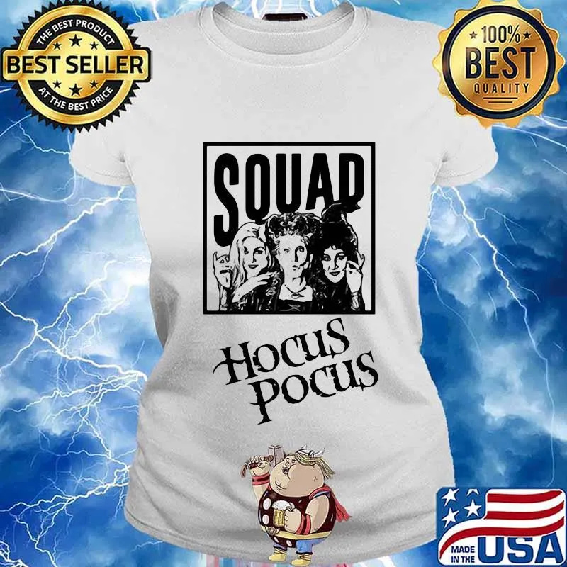 Halloween squad hocus pocus s Ladies tee