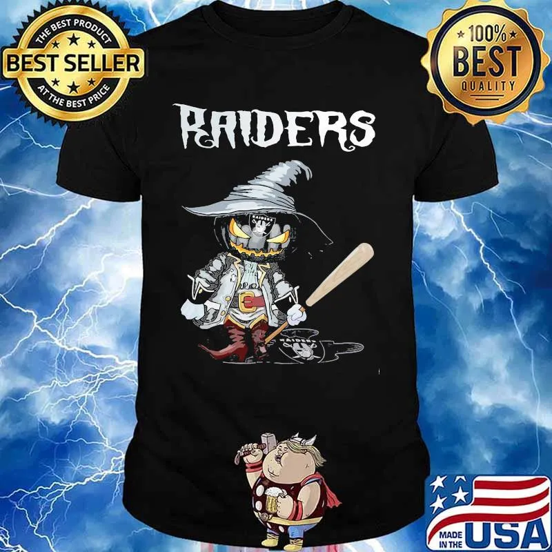 Halloween witch pumpkin oklahoma raiders baseball shirt