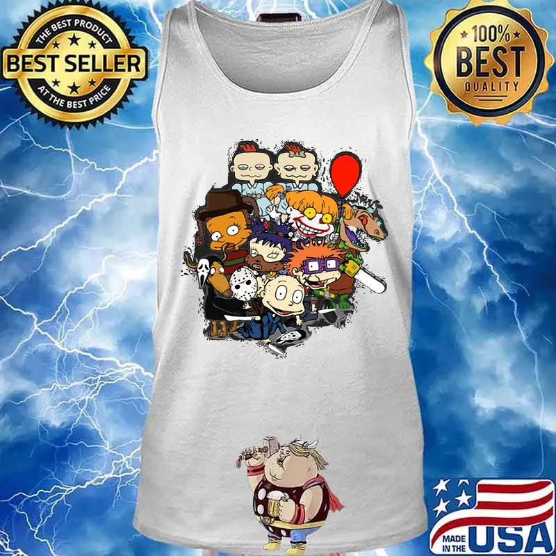 Happy halloween horror movie characters s Tank top