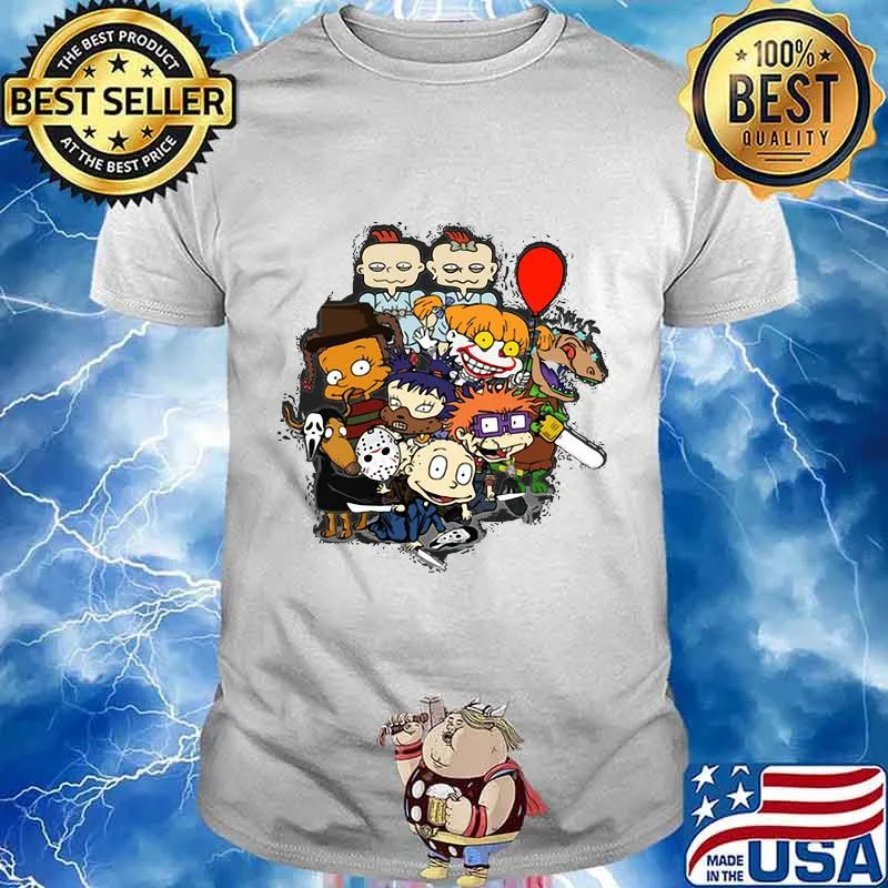 Happy halloween horror movie characters shirt