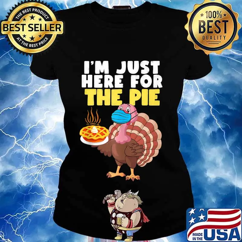 Happy Thanksgiving Funny Turkey Wearing A Face Mask s Ladies tee