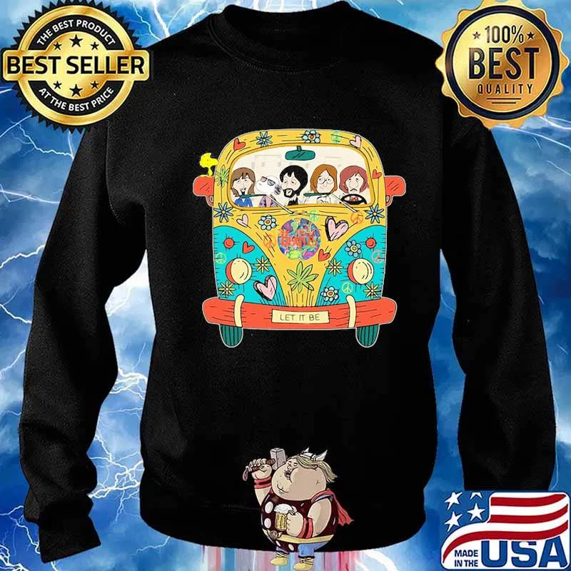 Hippie van art bus people s Sweater