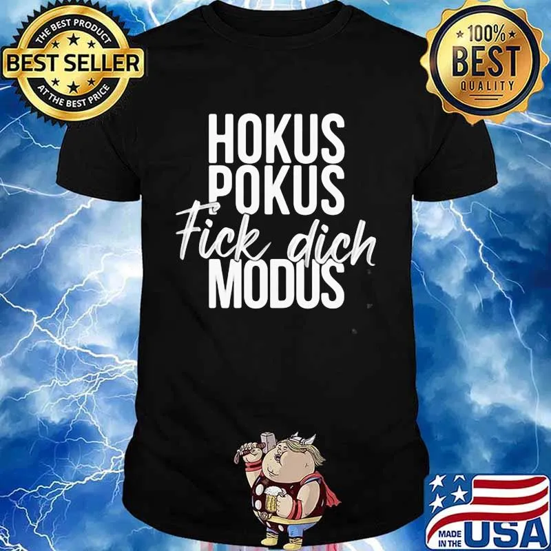 Hokus pokus fick dich modus notebook shirt
