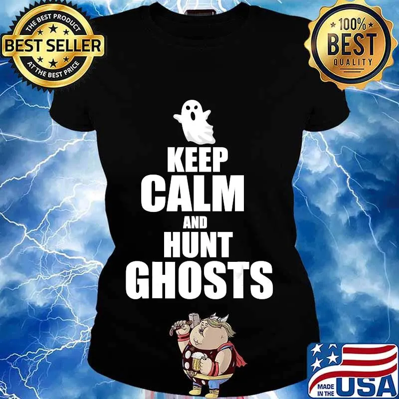 Hunt Ghost Hunter Halloween Party Boo Paranormal Activities T-Shirt Ladies tee