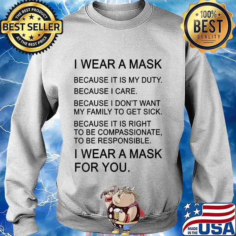 I Choose Science and Will Wear a Mask and Save Lives Shirt Sweater