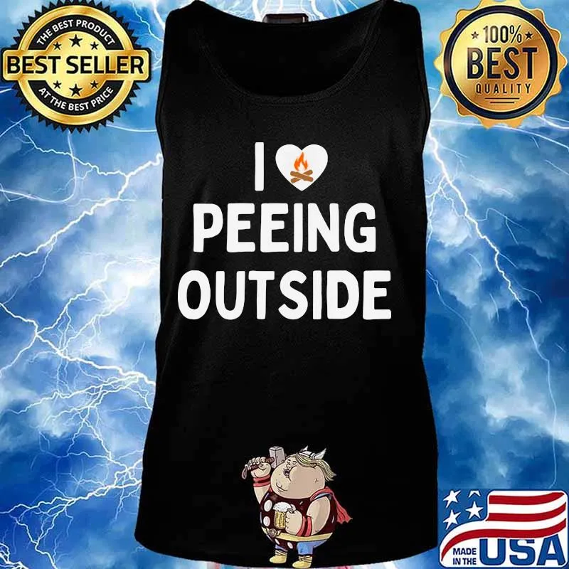 I love peeing outside heart s Tank top