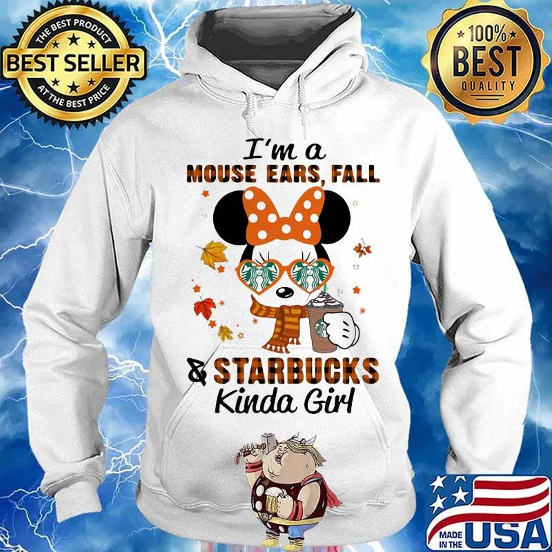 I'm a mouse ears fall and starbucks kinda girl s Hoodie