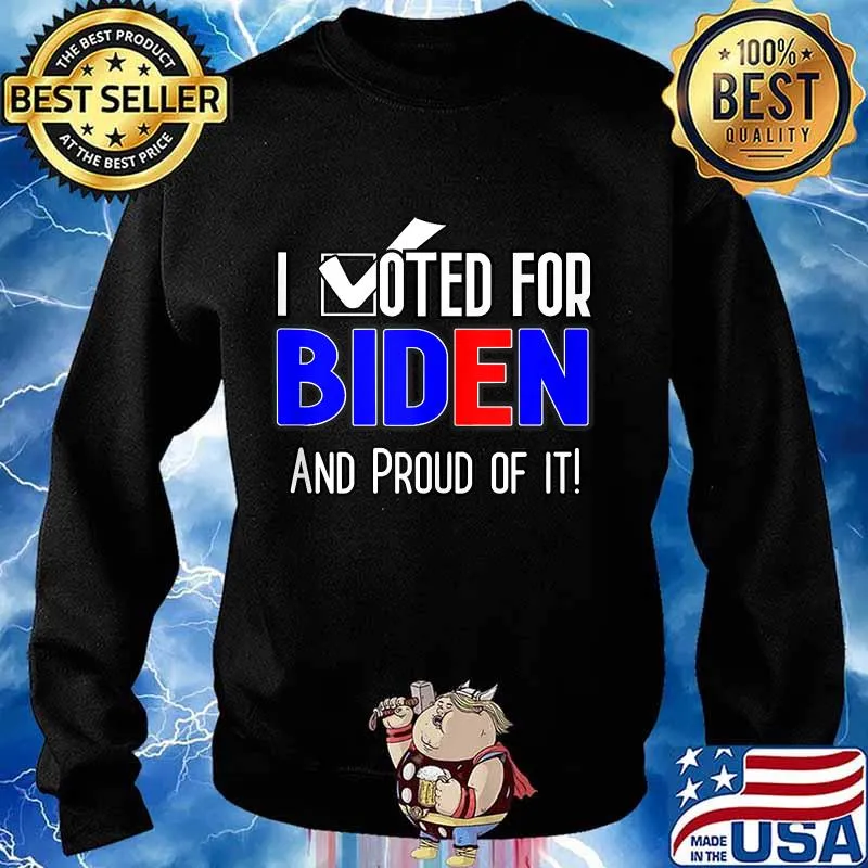 I voted for biden 2020 patriotic anti trump patriot democrat s Sweater