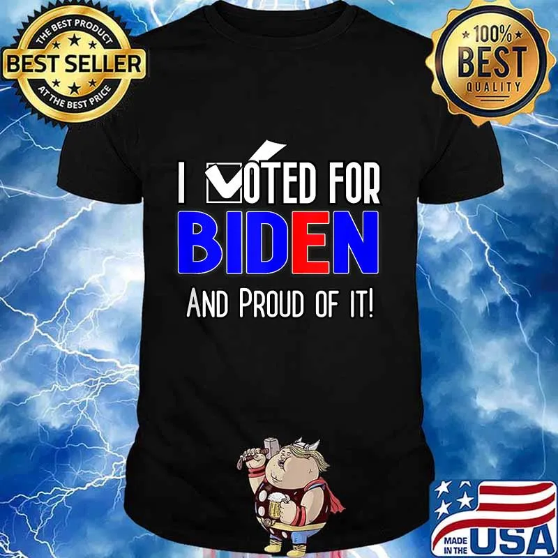 I voted for biden 2020 patriotic anti trump patriot democrat shirt
