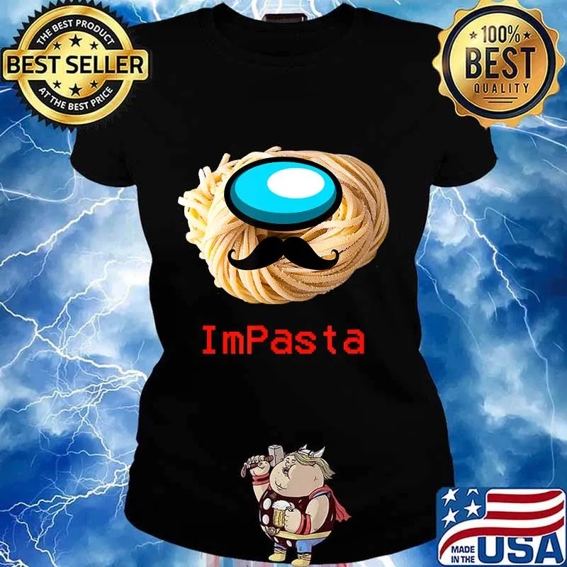 Impasta italian us impostor moustache s Ladies tee