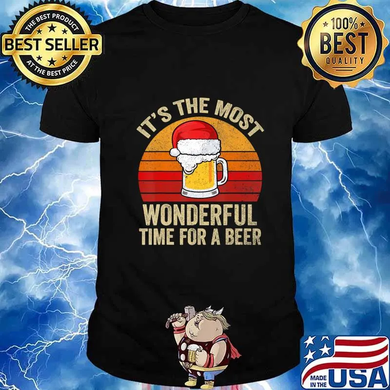 It's the most wonderful time for a Beer Christmas vintage Shirt