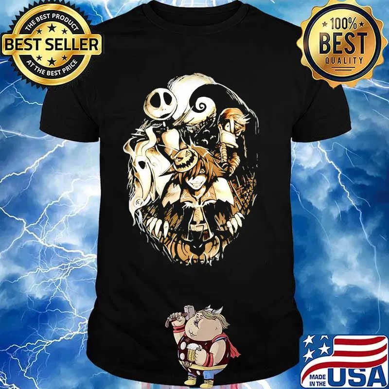 Jack skellington nightmare naruto happy halloween shirt