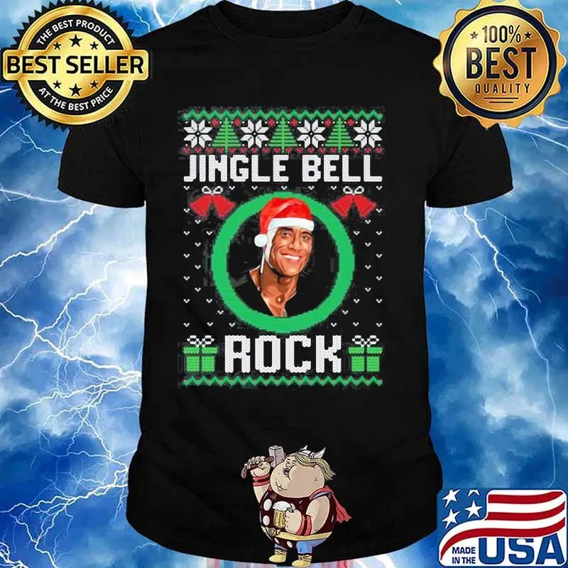 Jingle bell rock wear hat santa christmas shirt