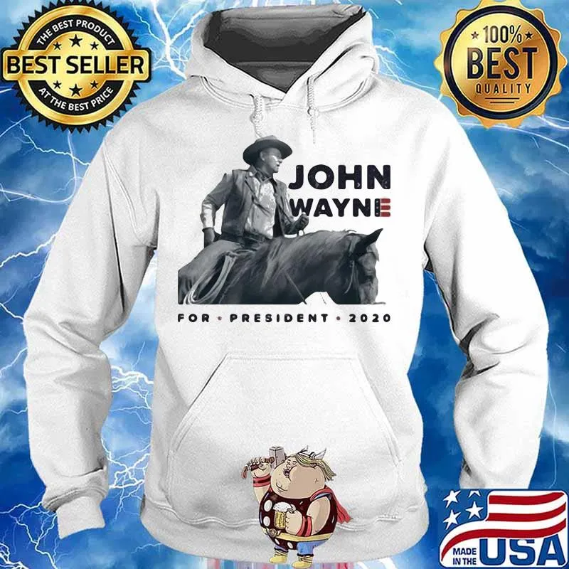 John wayne riding horse for president 2020 s Hoodie