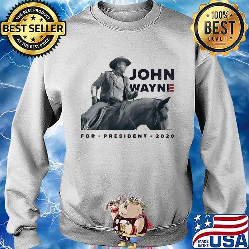 John wayne riding horse for president 2020 s Sweater