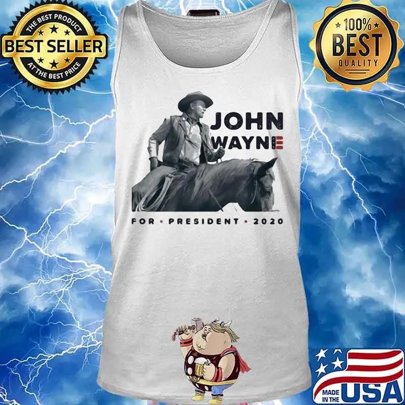 John wayne riding horse for president 2020 s Tank top