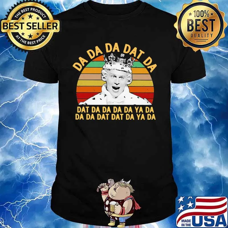 Jonathan groff king george hamilton da dat da vintage retro shirt