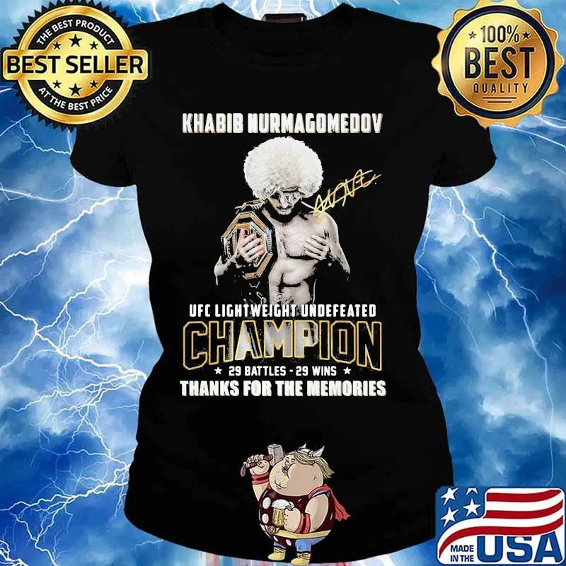 Khabib nurmagomedov champions signature s Ladies tee
