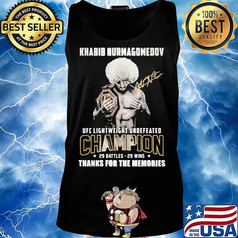 Khabib nurmagomedov champions signature s Tank top