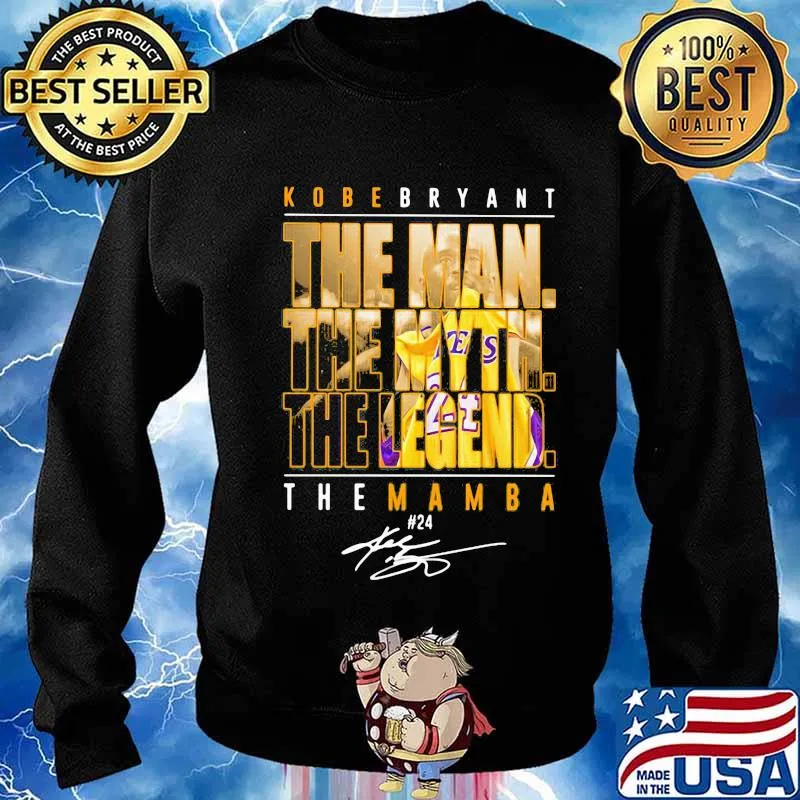 Kobe bryant the man the myth the legend the mamba signature s Sweater